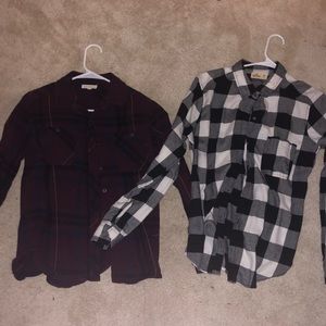 **2 for $12** Pac Sun/Hollister Flannels